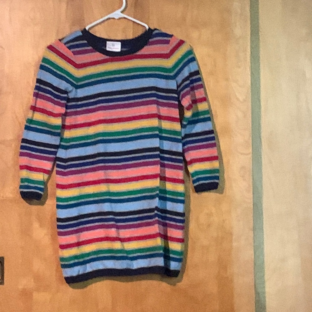 Kids Rainbow sweater Hanna Anderson dress